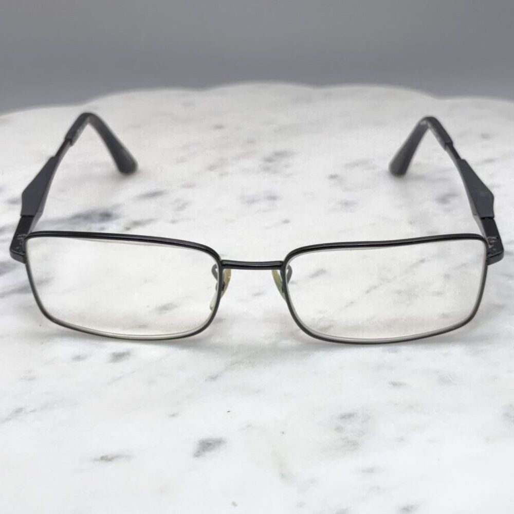 Ray-Ban RB 6284 2503 Matte Black Rectangular Metal Eyeglass Frames 55-17-140